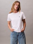 Calvin Klein Monogram Logo Crew Neck T-Shirt, Bright White