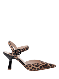 Paradox London Tempest Flared Heel Ankle Strap Court Shoes, Multi, Multi