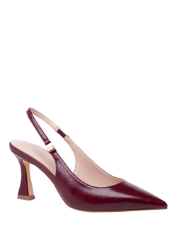 Paradox London Chantelle Slingback Court Shoes - view 2, Cherry