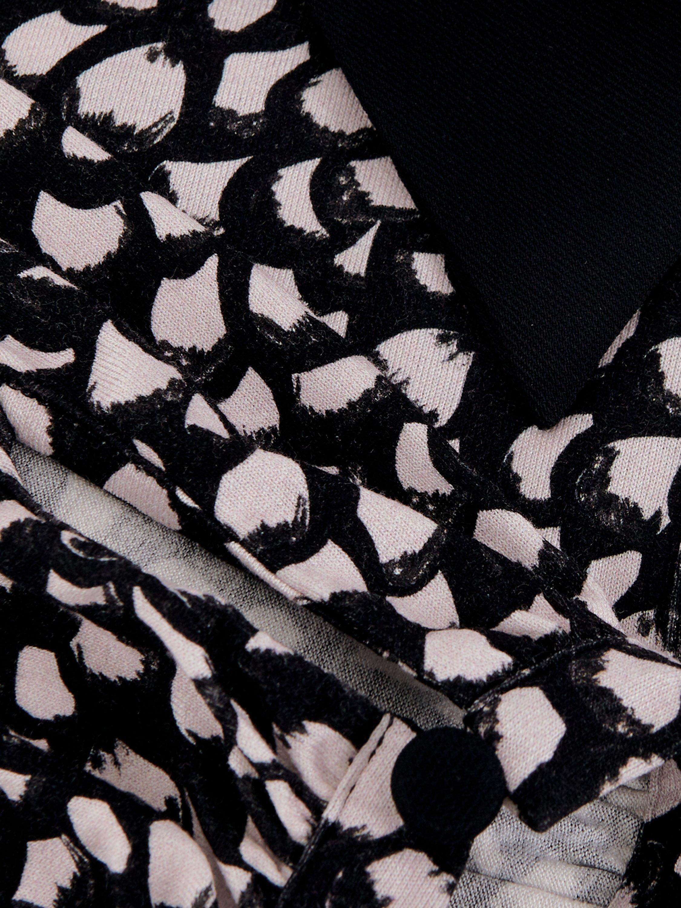 Product image 6 of 9, which shows Phase Eight Florence Shirt Dress, Black/White, 6