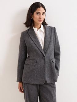 Phase Eight Anise Herringbone Suit Jacket, Grey, Grey