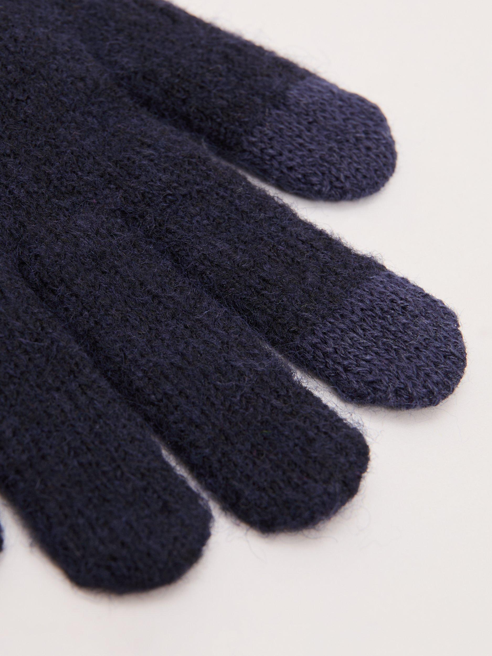 Product image 2 of 6, which shows Phase Eight Smart Gloves, Navy, S-M