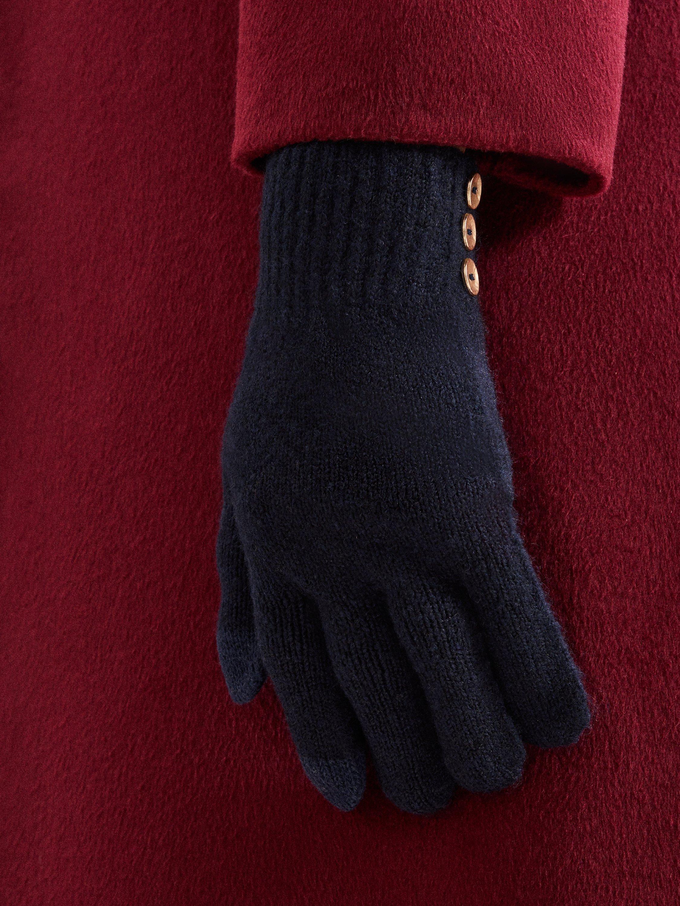 Product image 4 of 6, which shows Phase Eight Smart Gloves, Navy, S-M