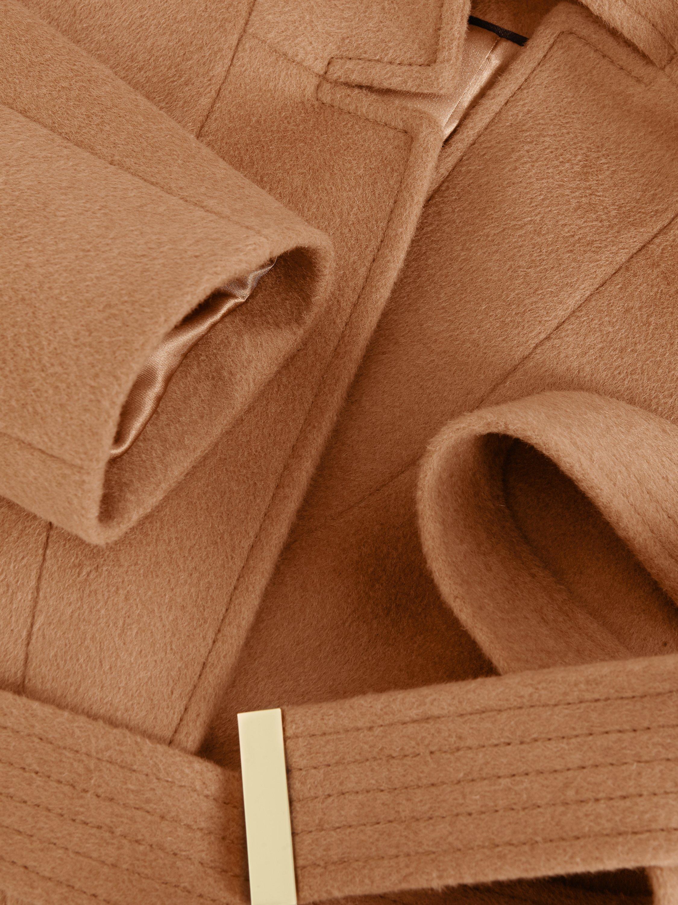 Product image 6 of 10, which shows Phase Eight Charlotte Belted Wool Rich Coat, Camel, 8