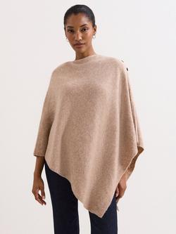 Phase Eight Smart Knit Poncho Top, Camel, Camel