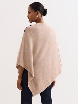 Phase Eight Smart Knit Poncho Top, Camel - view 2, Camel