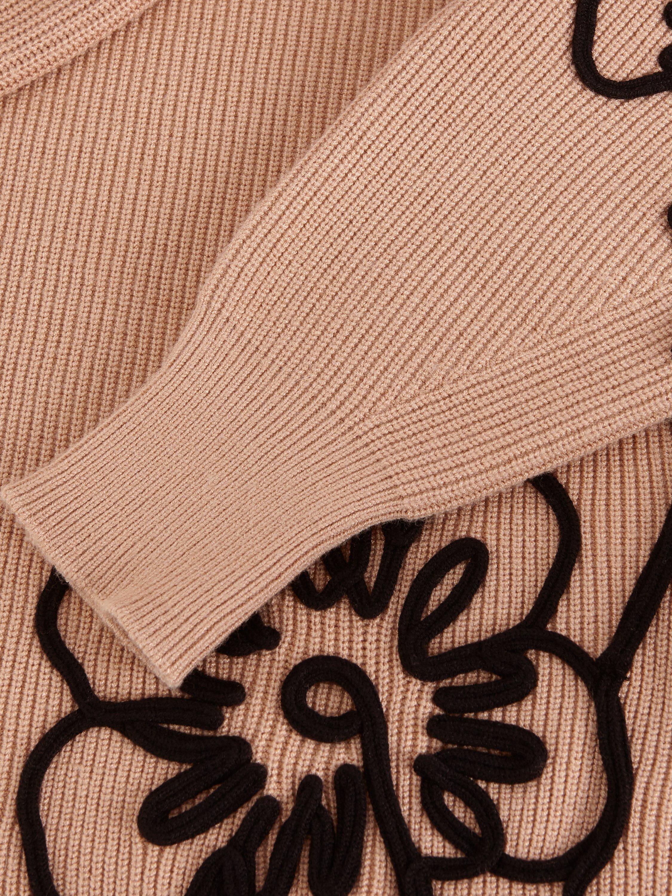 Product image 6 of 7, which shows Phase Eight Rosa Floral Jumper Dress, Tan, XS