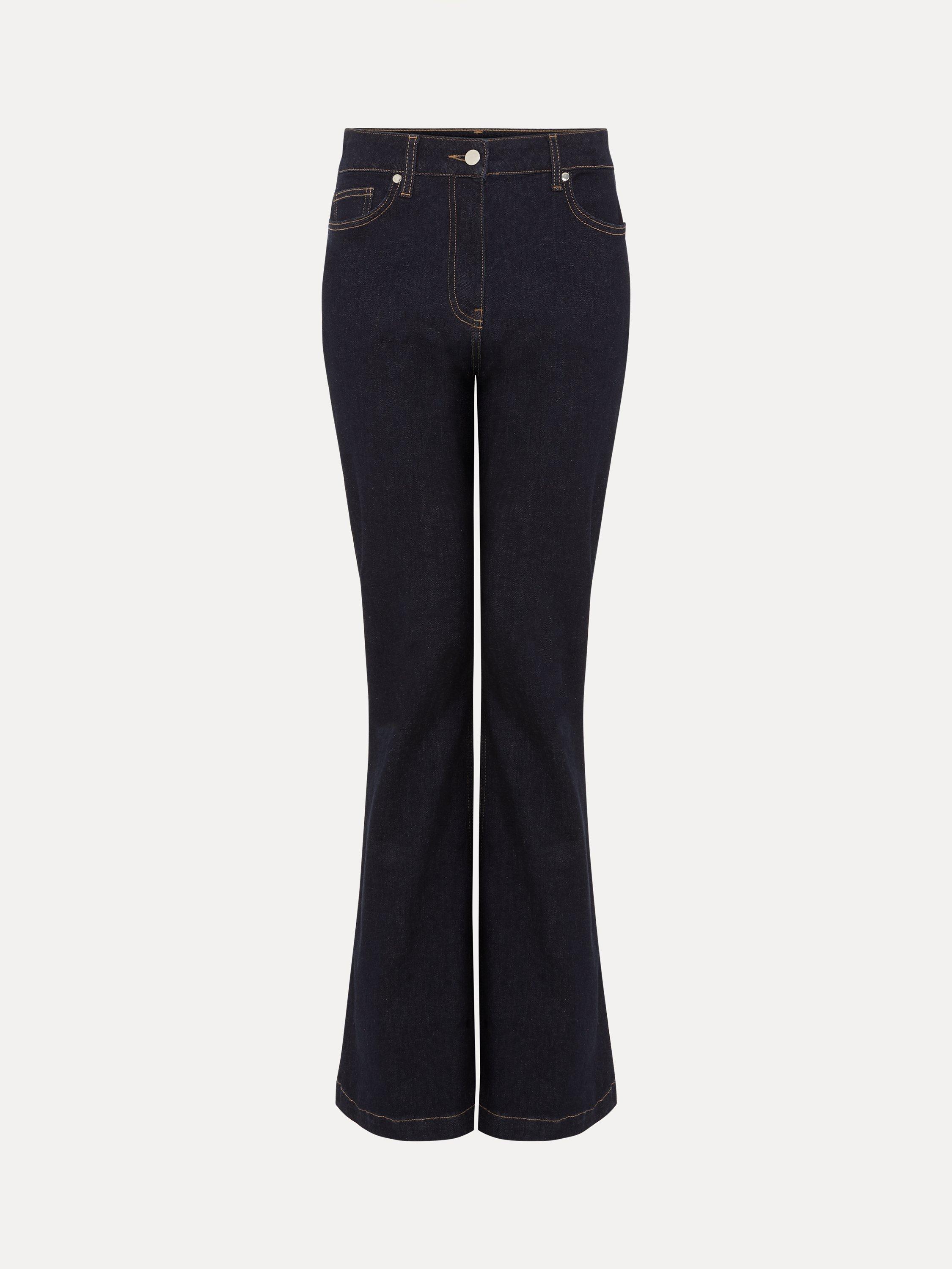 Product image 5 of 8, which shows Phase Eight Olivia Bootcut Jeans, Dark Wash, 8
