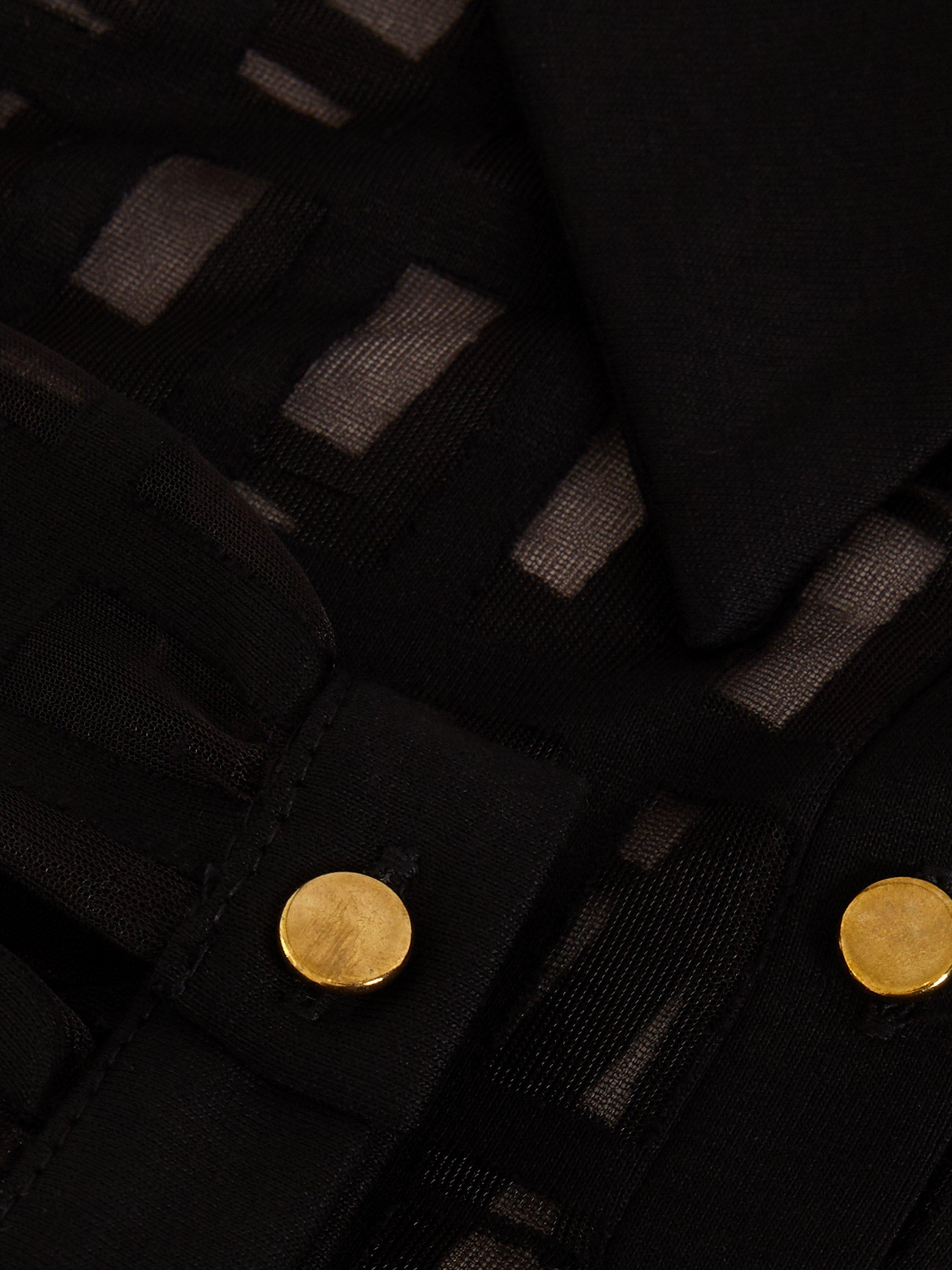 Product image 6 of 8, which shows Phase Eight Kennedy Burnout Top, Black, 8