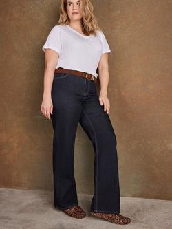 Live Unlimited Curve Wide Leg Jeans, Blue - view 2, Blue