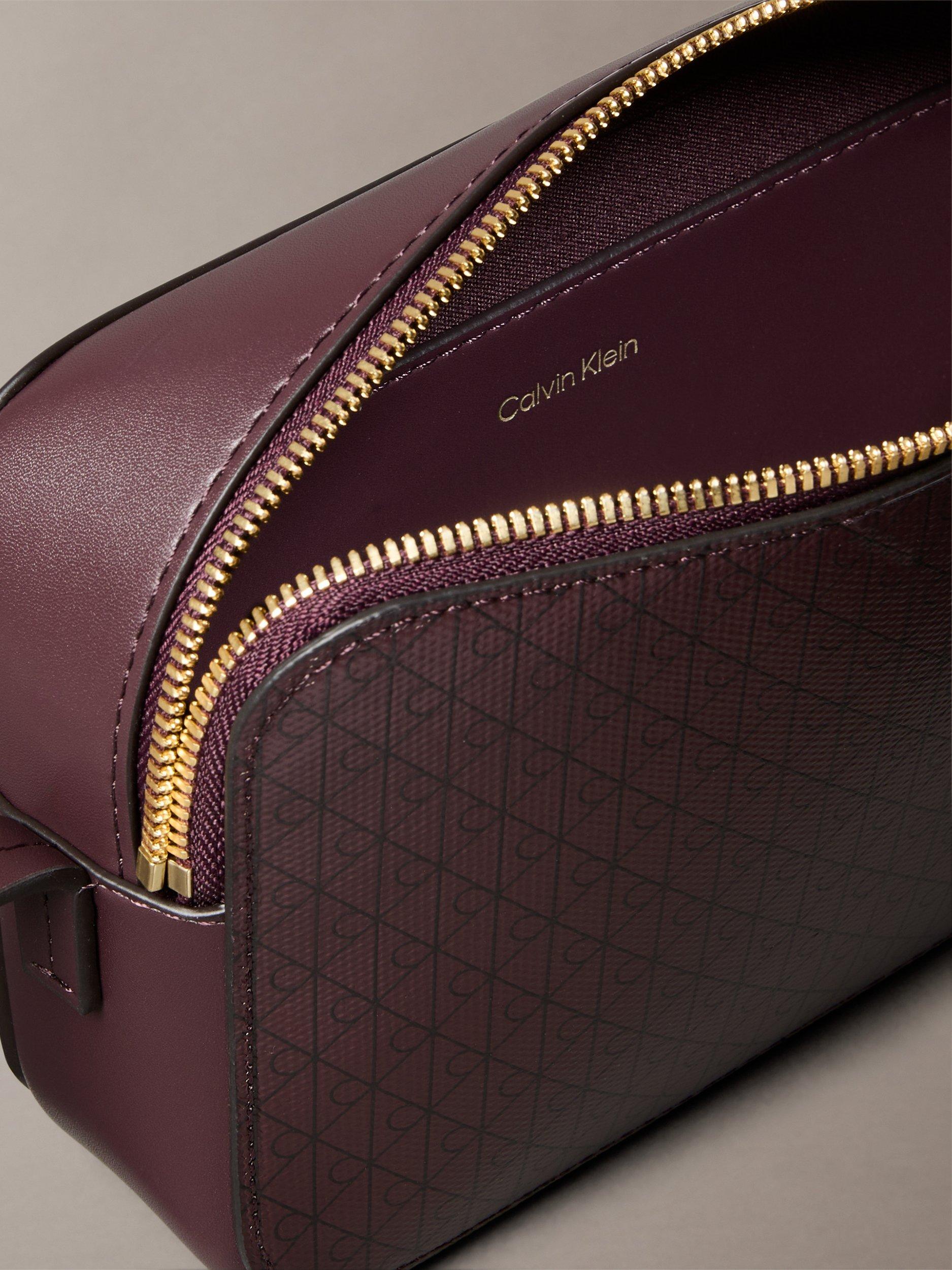 Product image 2 of 2, which shows Calvin Klein Monogram Logo Camera Bag, Fudge