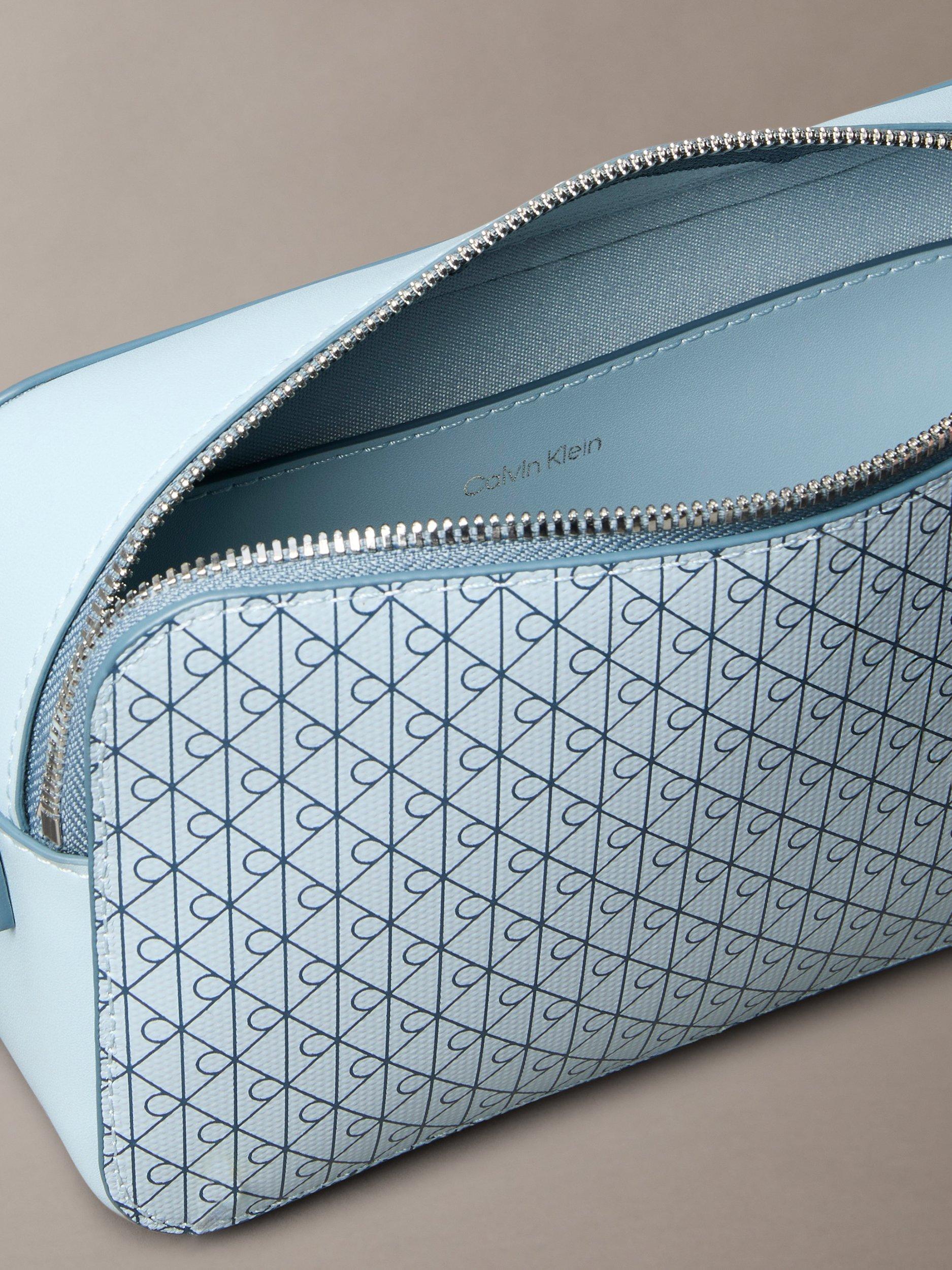 Product image 2 of 2, which shows Calvin Klein Monogram Logo Camera Bag, Palest Blue, One Size