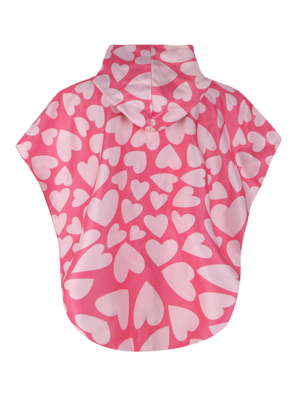 Slipfree Kids' Cherish Towelling Poncho, Pink - view 2, Pink