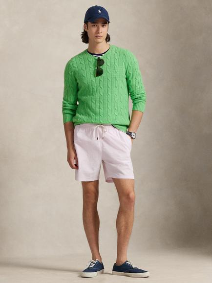 Ralph Lauren Polo Ralph Lauren Traveller Seersucker Swim Shorts - view 2, Carmel Pink