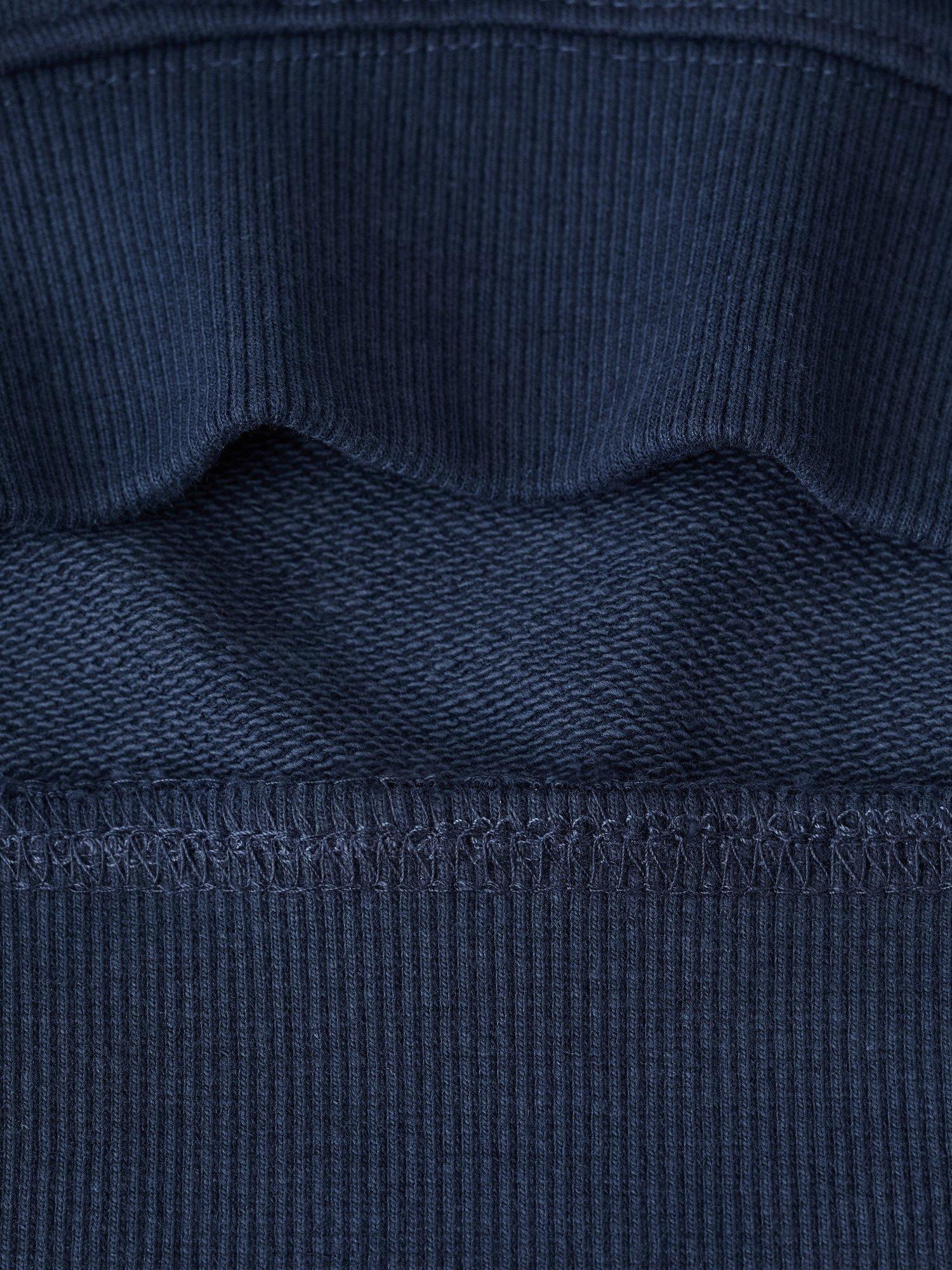 Product image 5 of 6, which shows Mango Kids' Cotton Crew Neck Back Print Sweatshirt, Navy, 9-10 years
