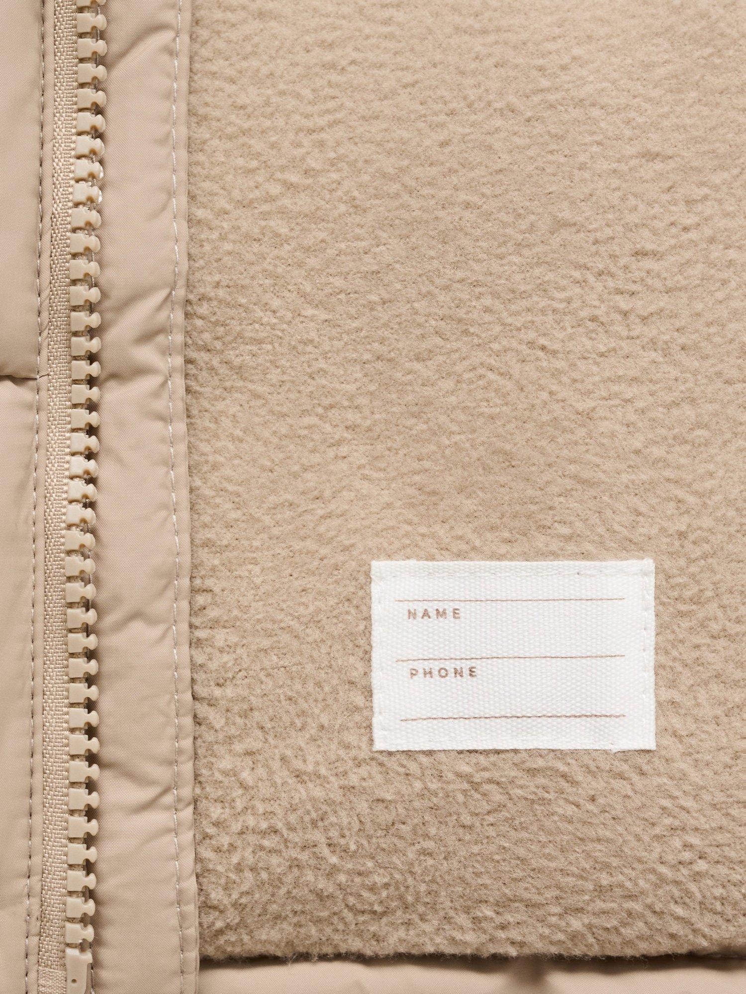 Product image 4 of 11, which shows Mango Kids' Aldo Hooded Puffer Coat, Yellow, 2-3 years