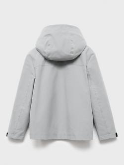 Mango Kids' Hank Hooded Jacket, Grey - view 2, Grey