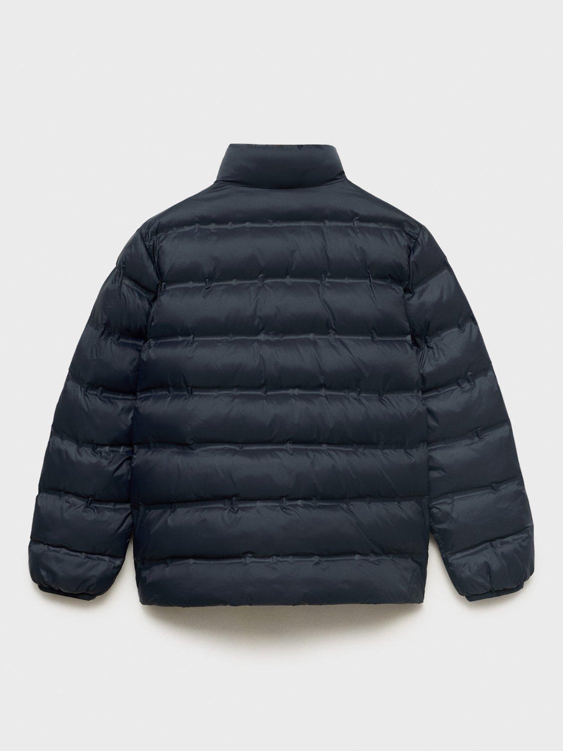 Product image 2 of 4, which shows Mango Kids' Unico Puffer Jacket, Navy, 6 years