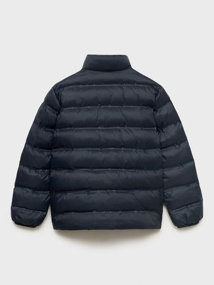 Mango Kids' Unico Puffer Jacket - view 2, Navy