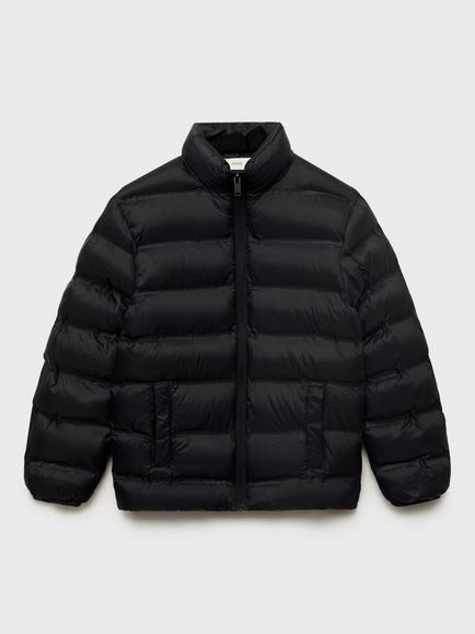 Mango Kids' Unico Puffer Jacket, Black