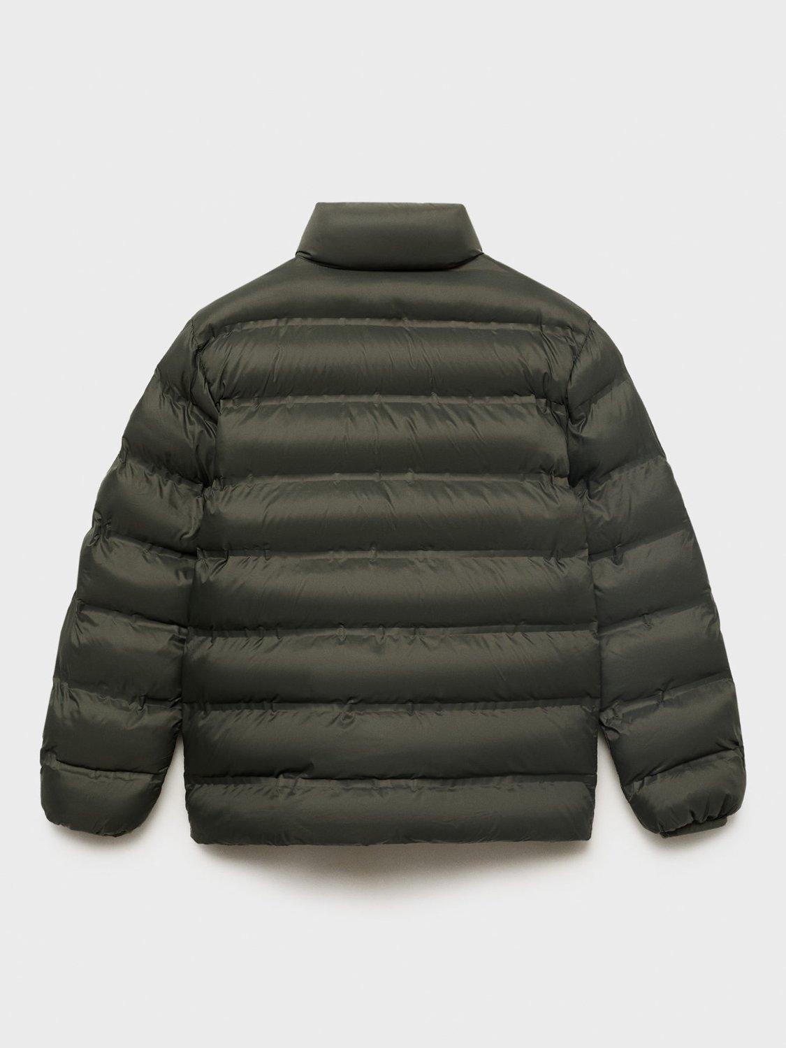 Product image 3 of 6, which shows Mango Kids' Unico Puffer Jacket, Medium Green, 6 years