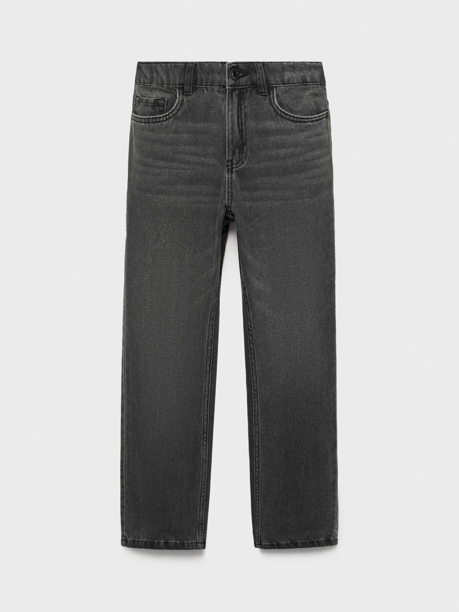 Product image 2 of 6, which shows Mango Kids' Denim Jogger Jeans, Grey, 11 years