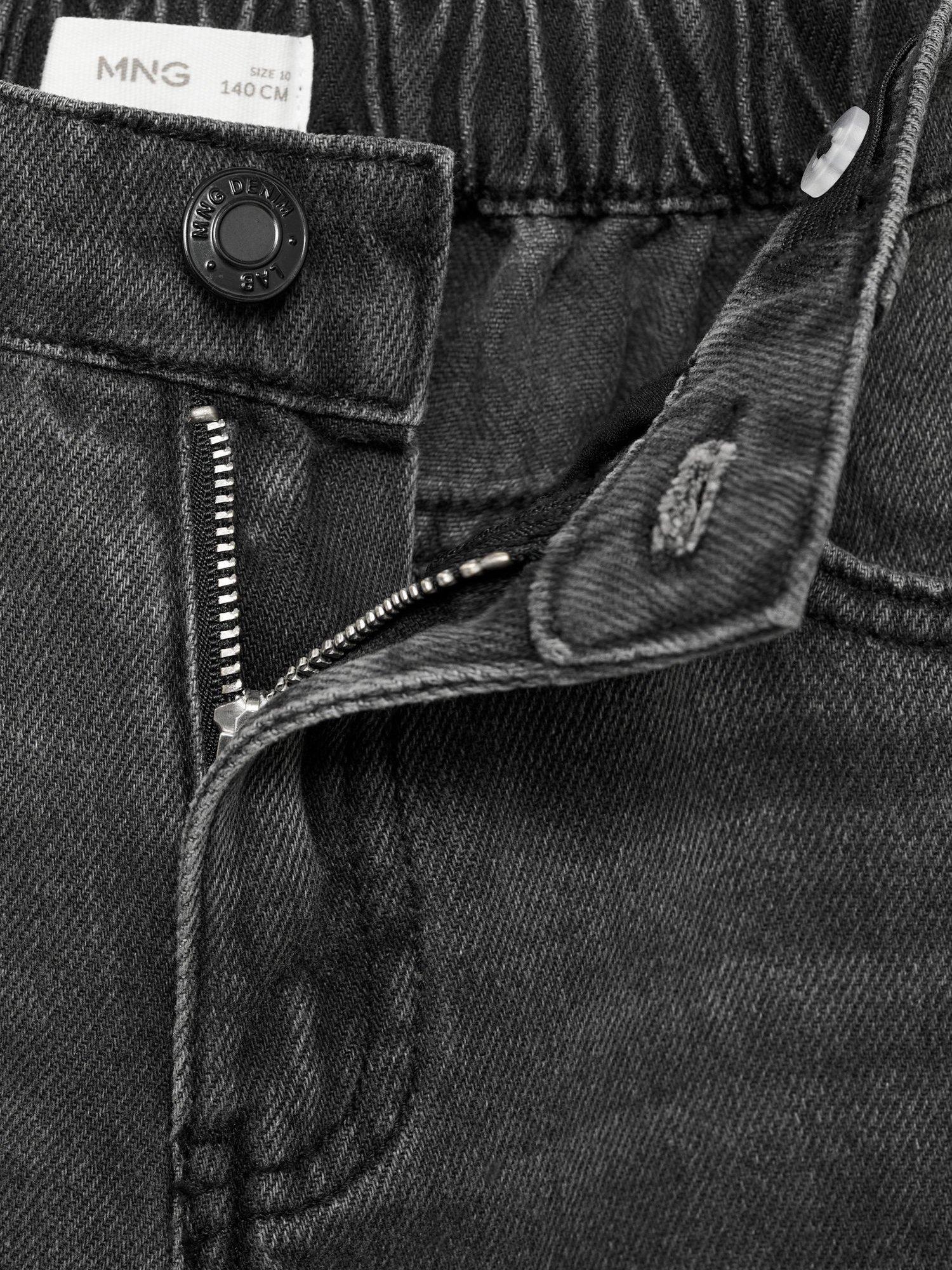 Product image 6 of 6, which shows Mango Kids' Denim Jogger Jeans, Grey, 11 years