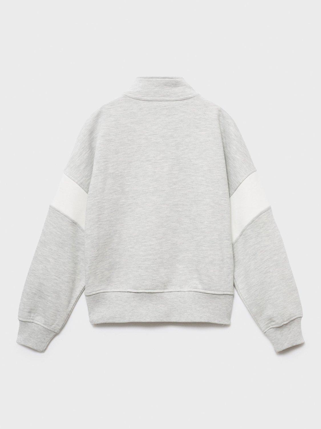 Product image 2 of 4, which shows Mango Kids' Amazing Sweatshirt, Light Grey, 11-12 years
