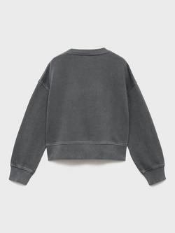 Mango Kids' NY Sweatshirt, Charcoal - view 2, Charcoal