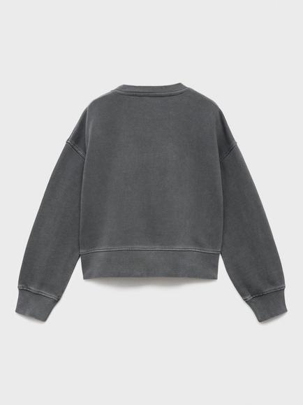 Mango Kids' NY Sweatshirt, Charcoal - view 2, Charcoal