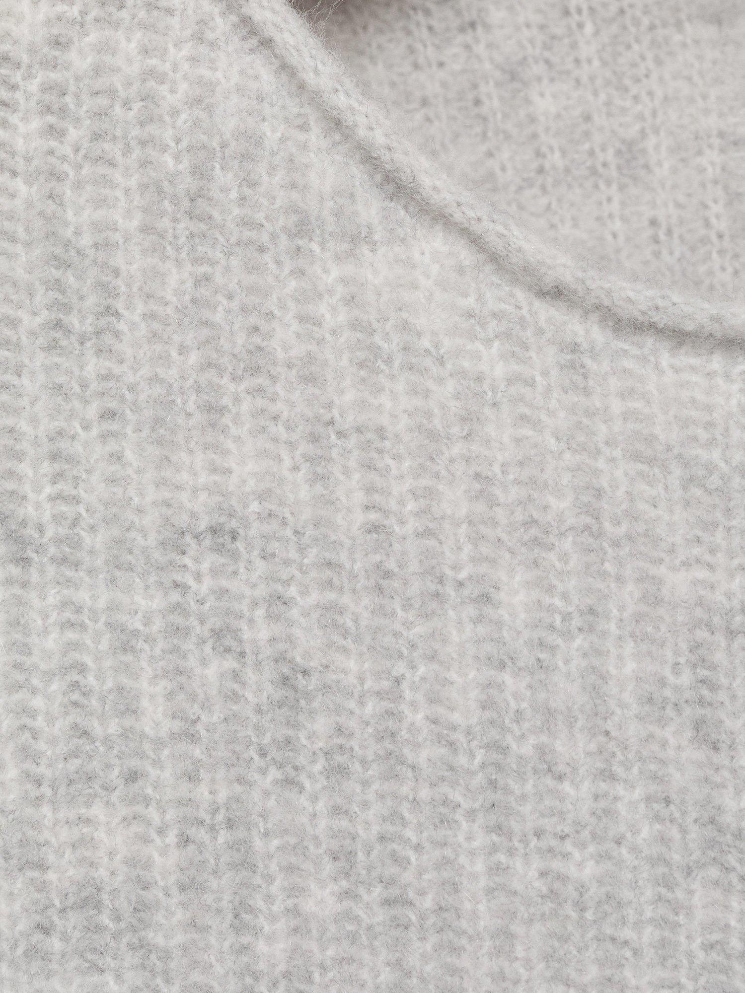 Product image 3 of 4, which shows Mango Kids' Sophie Knitted Sweater, Light Pastel Grey, 7-8 years