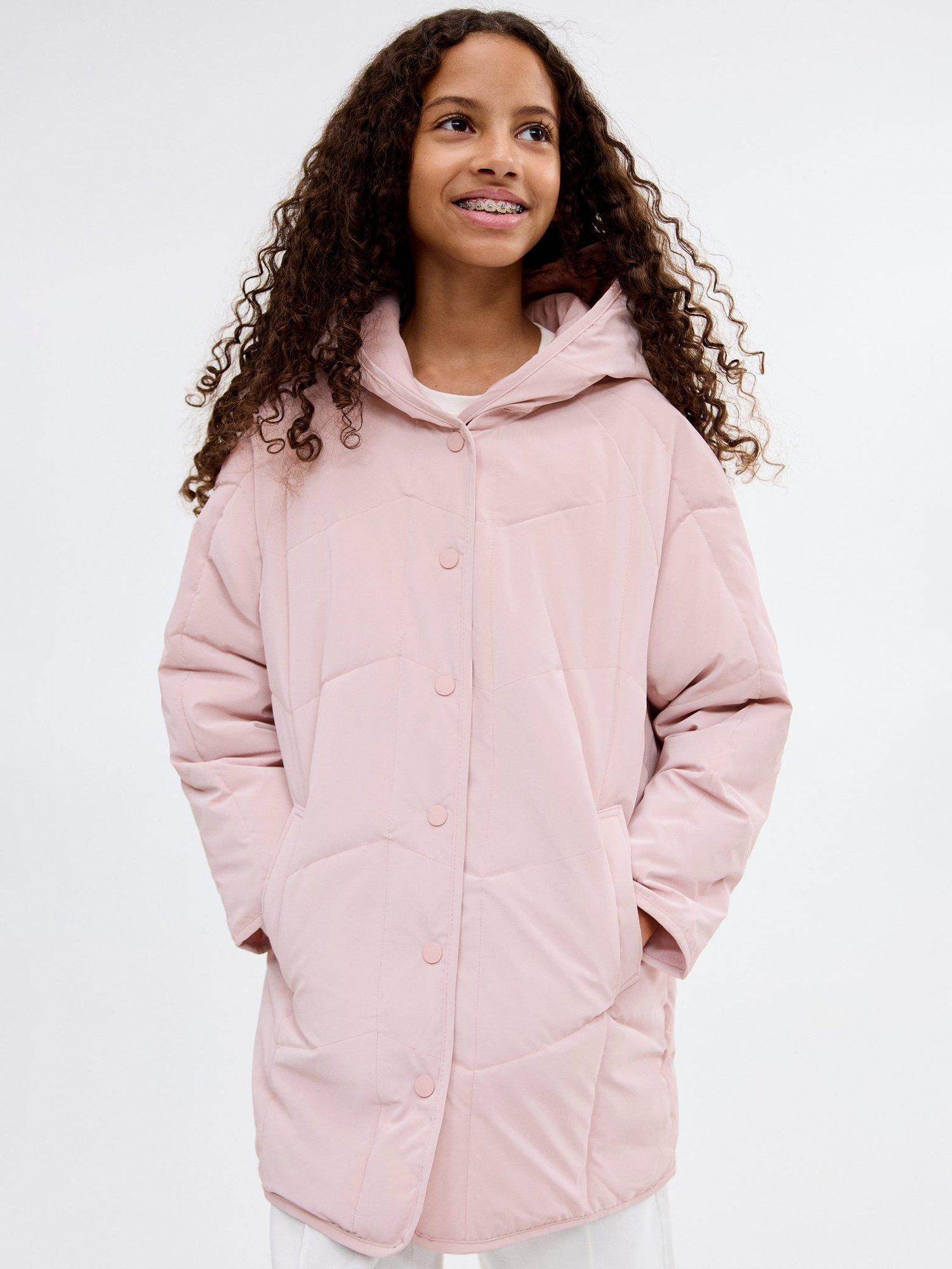Product image 2 of 7, which shows Mango Kids' Bea Quilted Coat, Pink, 10 years