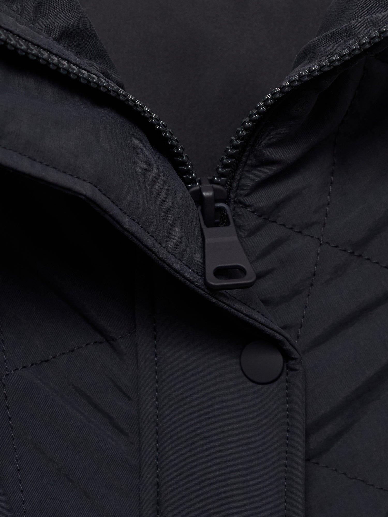 Product image 7 of 7, which shows Mango Kids' Filipa Textured Jacket, Navy, 11 years