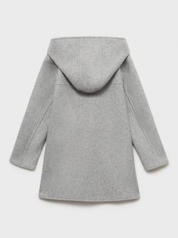Mango Kids' Sandra Hooded Midi Coat - view 2, Grey