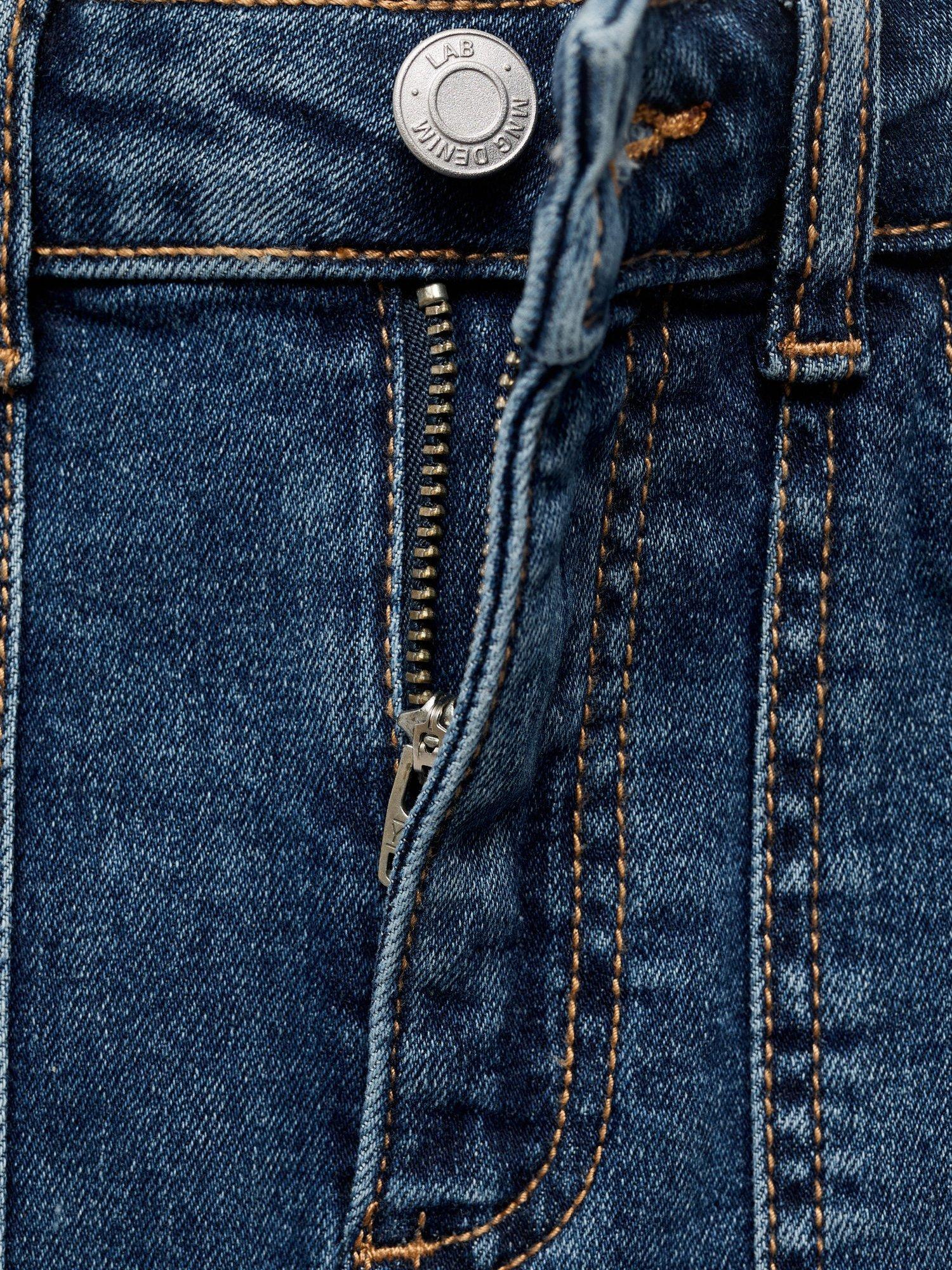 Product image 5 of 5, which shows Mango Kids' Sabrina Denim Skirt, Open Blue, 8 years