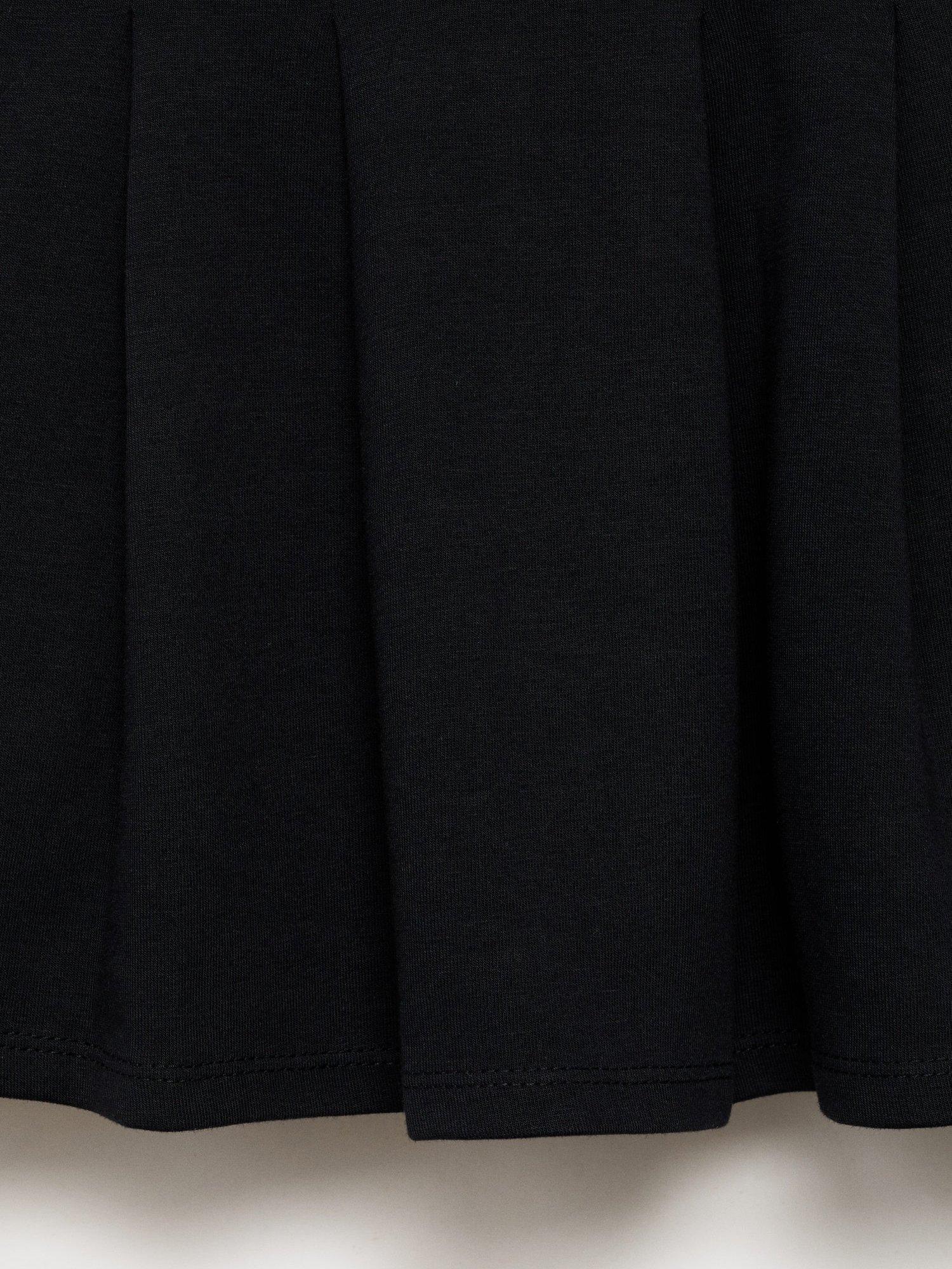 Product image 4 of 4, which shows Mango Kids' Cotton Blend Skirt, Black, 5-6 years