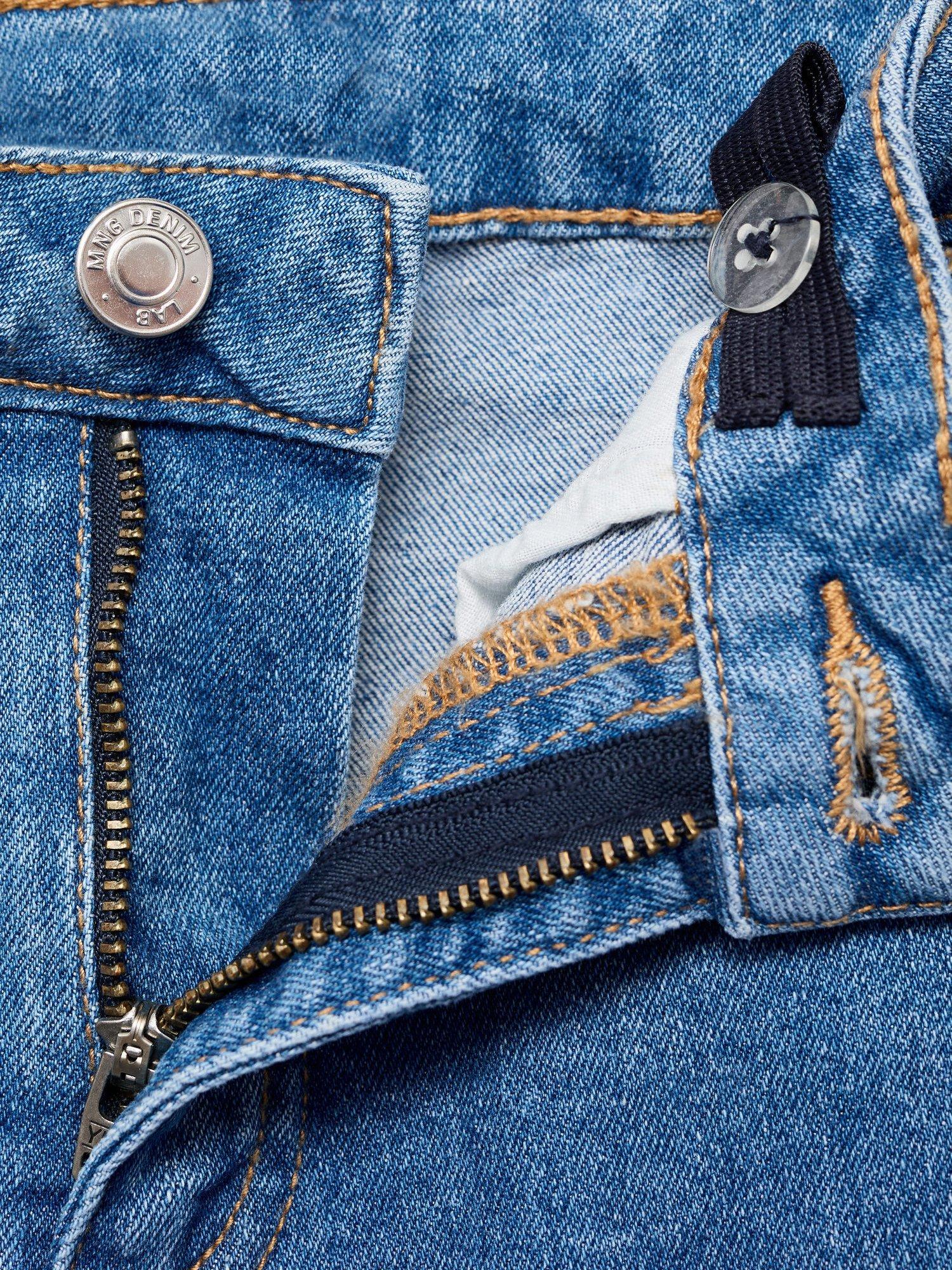 Product image 6 of 6, which shows Mango Kids' Cargo Jeans, Open Blue, 10 years