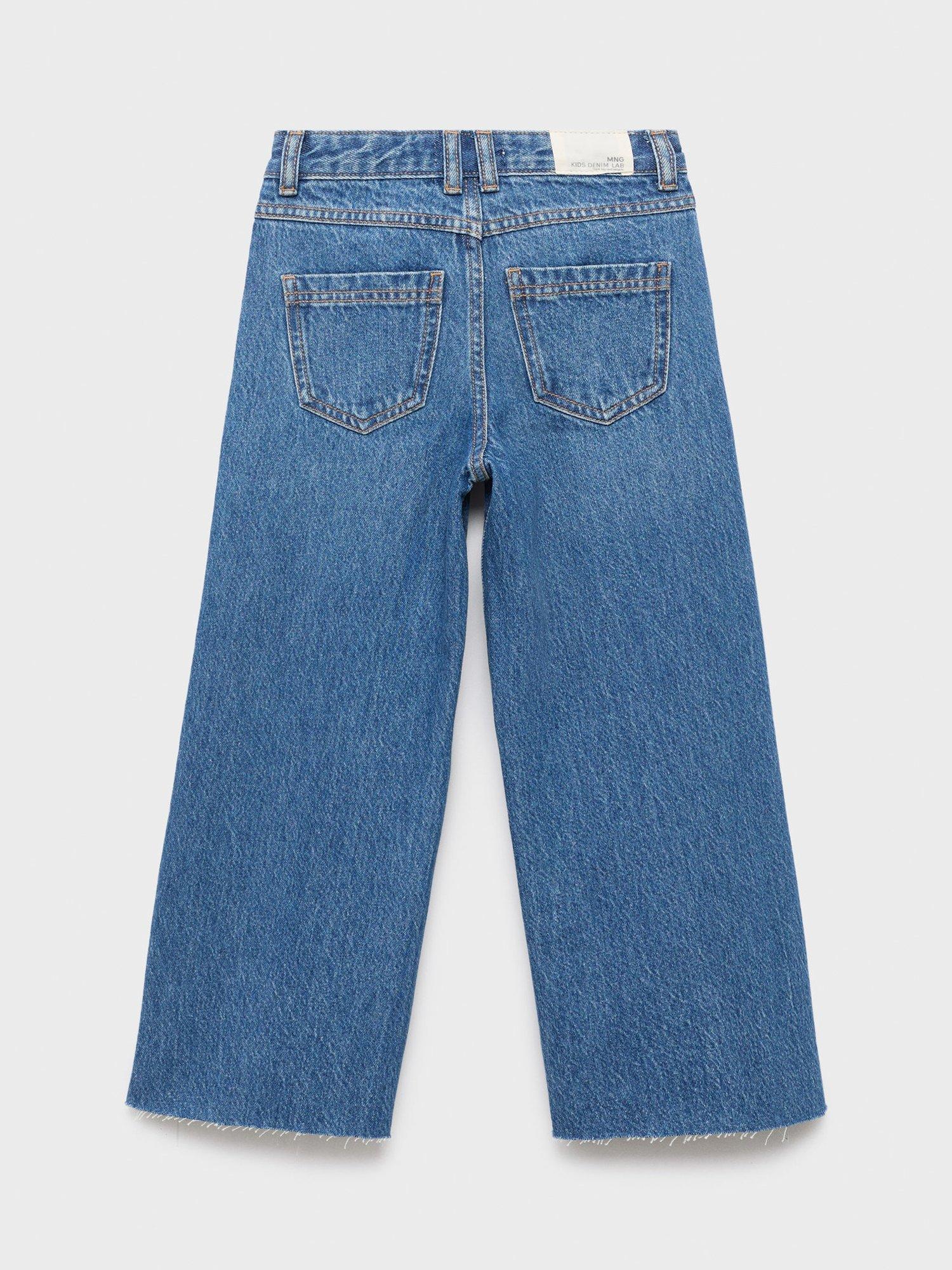 Product image 4 of 6, which shows Mango Kids' Shine Jeans, Open Blue, 10 years