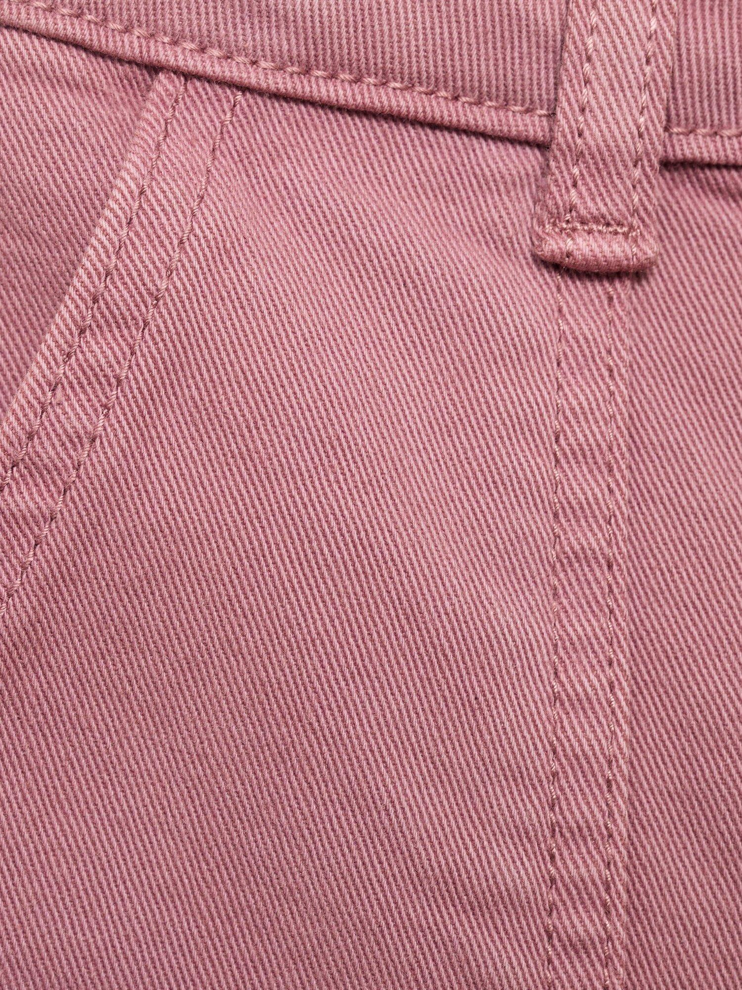 Product image 4 of 5, which shows Mango Kids' Denim Utility Jeans, Pink, 10 years