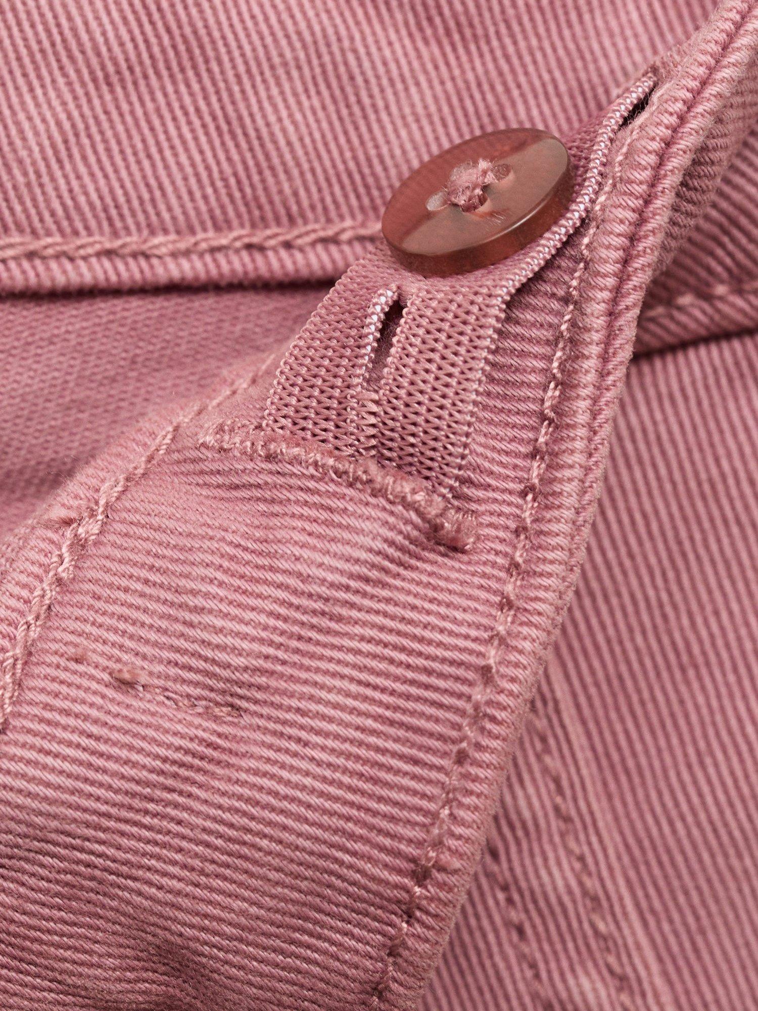 Product image 5 of 5, which shows Mango Kids' Denim Utility Jeans, Pink, 10 years