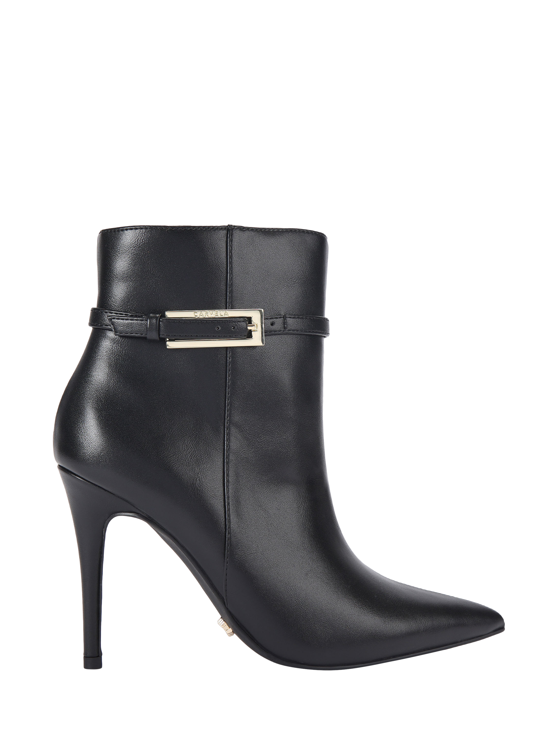 Product image 1 of 5, which shows Carvela Blanca Stiletto Heel Ankle Boots, Black, 3