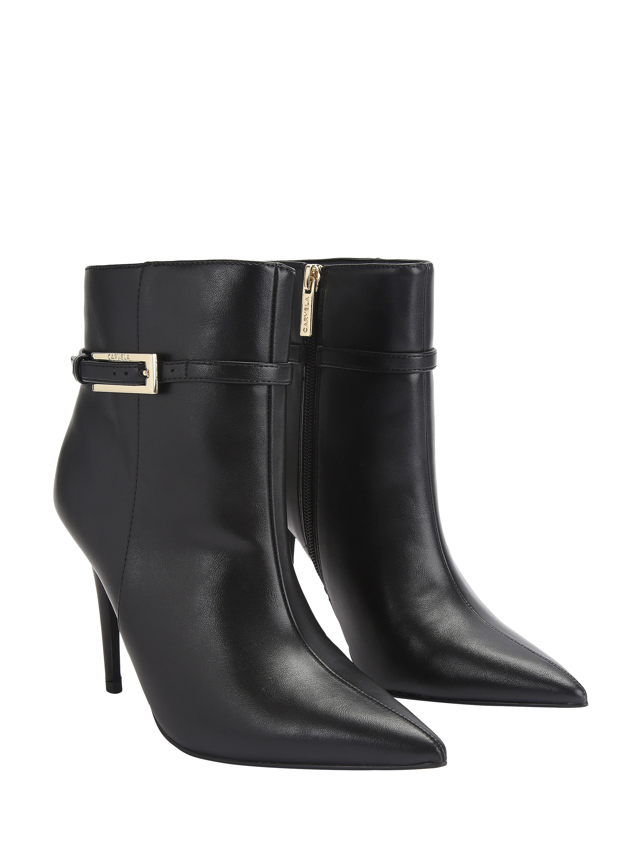 Product image 3 of 5, which shows Carvela Blanca Stiletto Heel Ankle Boots, Black, 3