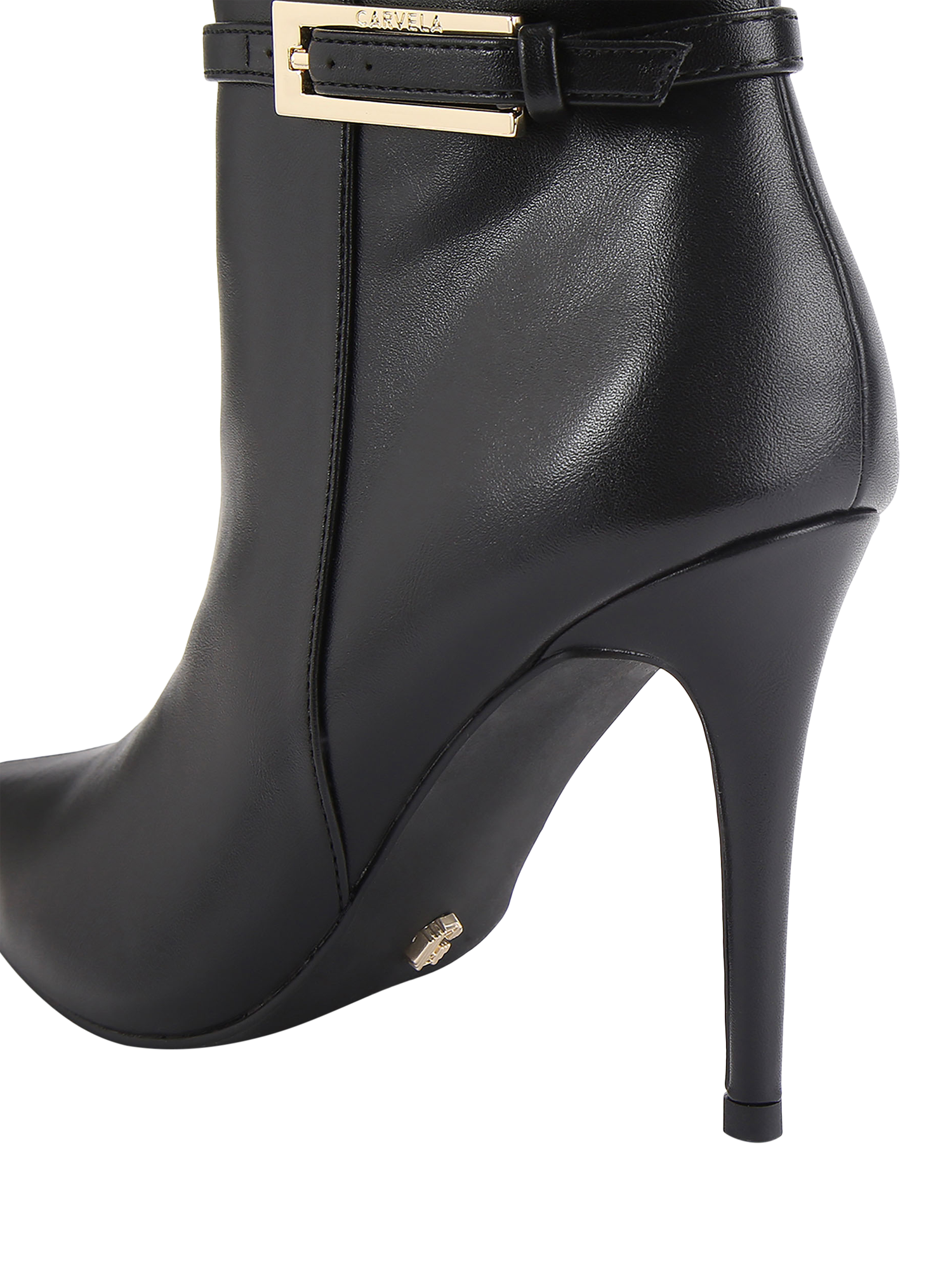 Product image 5 of 5, which shows Carvela Blanca Stiletto Heel Ankle Boots, Black, 3