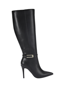 Carvela Blanca Stiletto Heel Knee High Boots, Black, Black