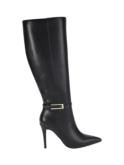 Carvela Blanca Stiletto Heel Knee High Boots, Black, Black