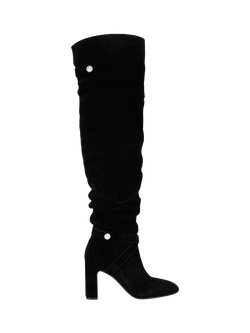Carvela Jackpot Slouch Over The Knee High Boots, Black, Black