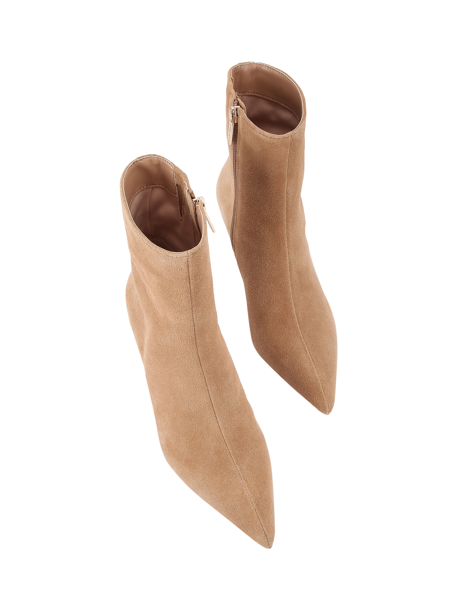 Product image 3 of 4, which shows Carvela Marcia Suede Ankle Boots, Taupe, 3