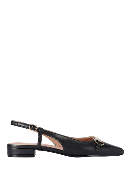 Carvela Valentina Pointed Slingback Loafers, Black, Black