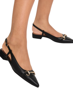 Carvela Valentina Pointed Slingback Loafers, Black - view 2, Black