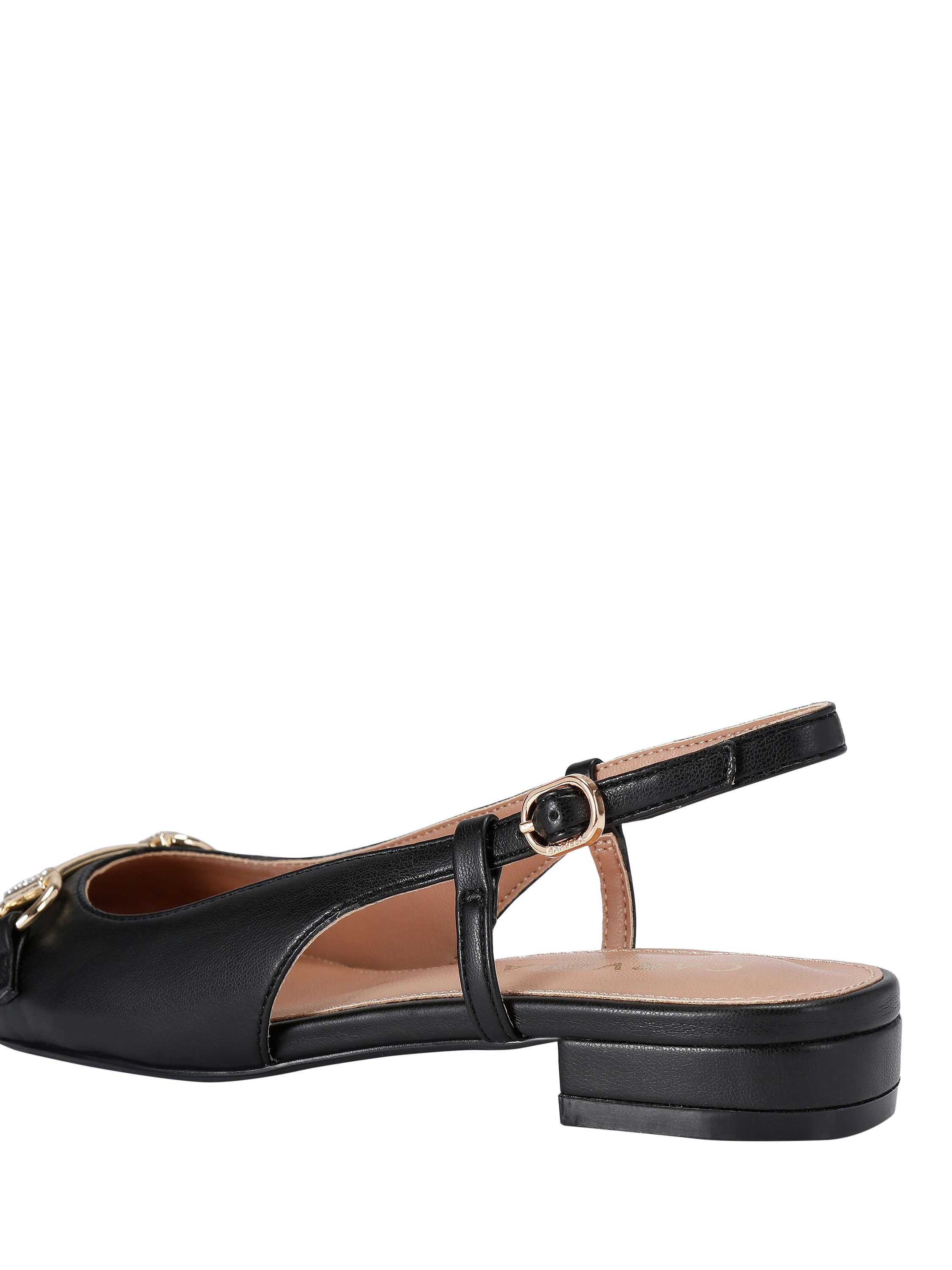 Product image 4 of 5, which shows Carvela Valentina Pointed Slingback Loafers, Black, 3